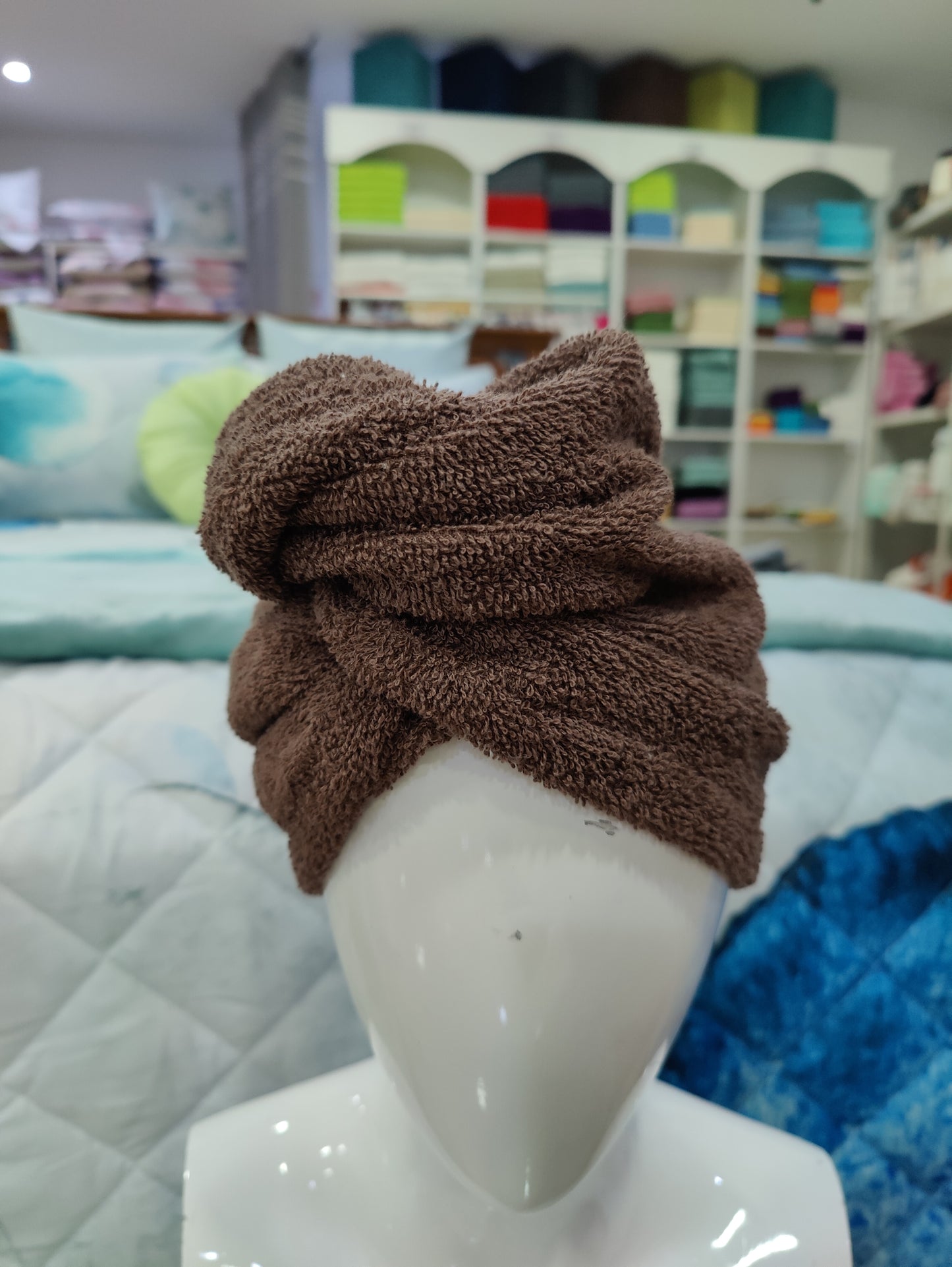 Turbante Castanho 100%Algodão