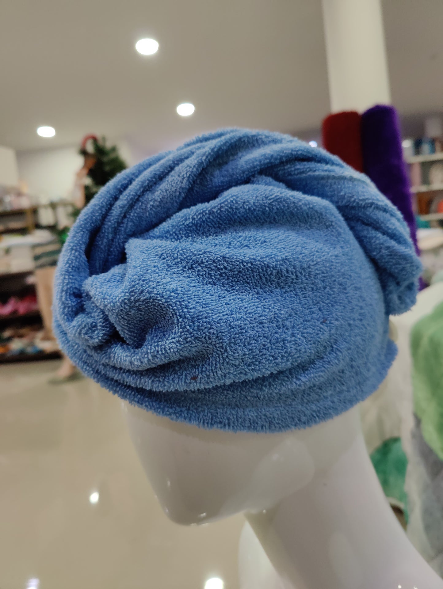 Turbante Azul 100%Algodão