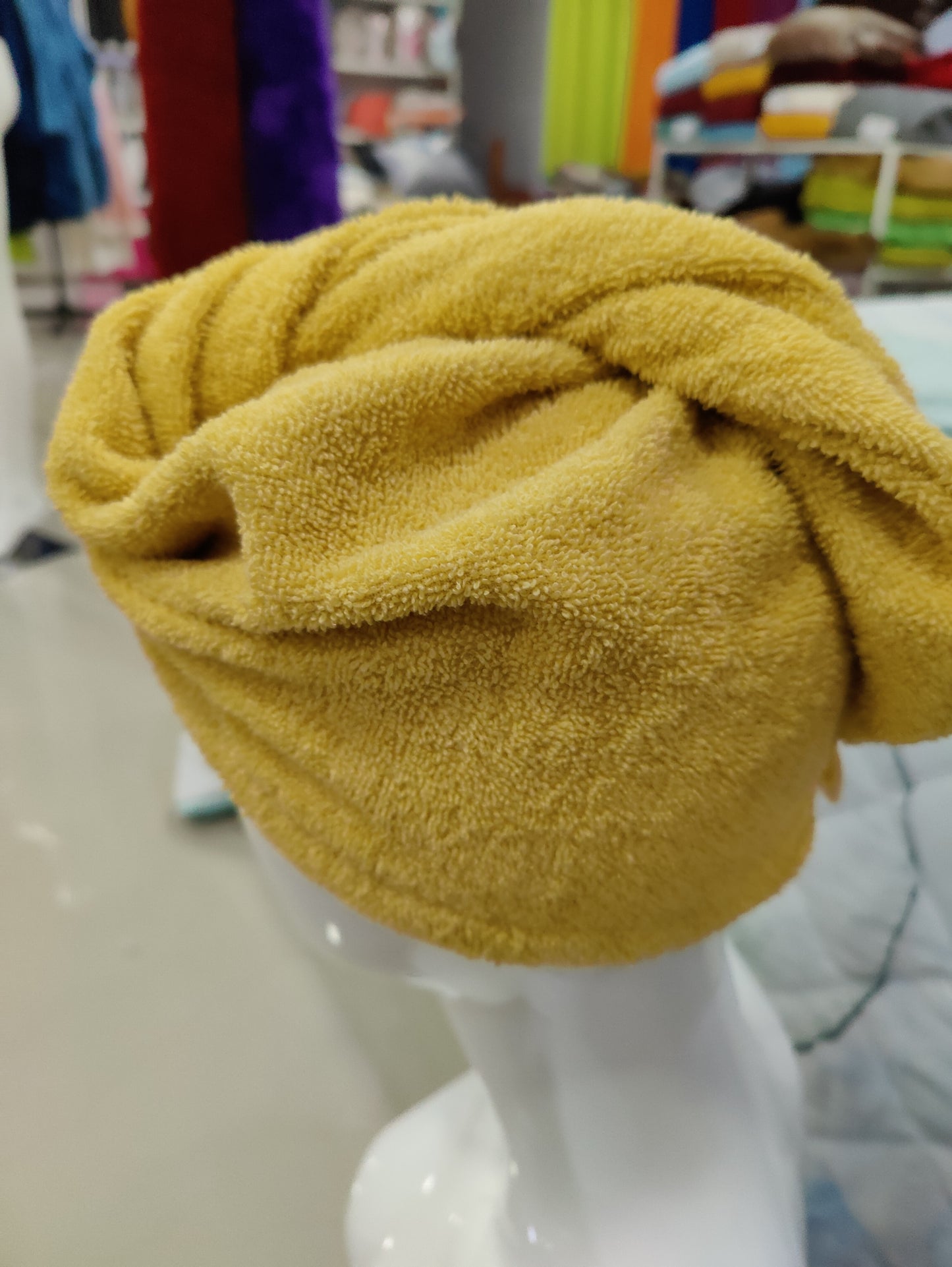 Turbante Amarelo 100%Algodão