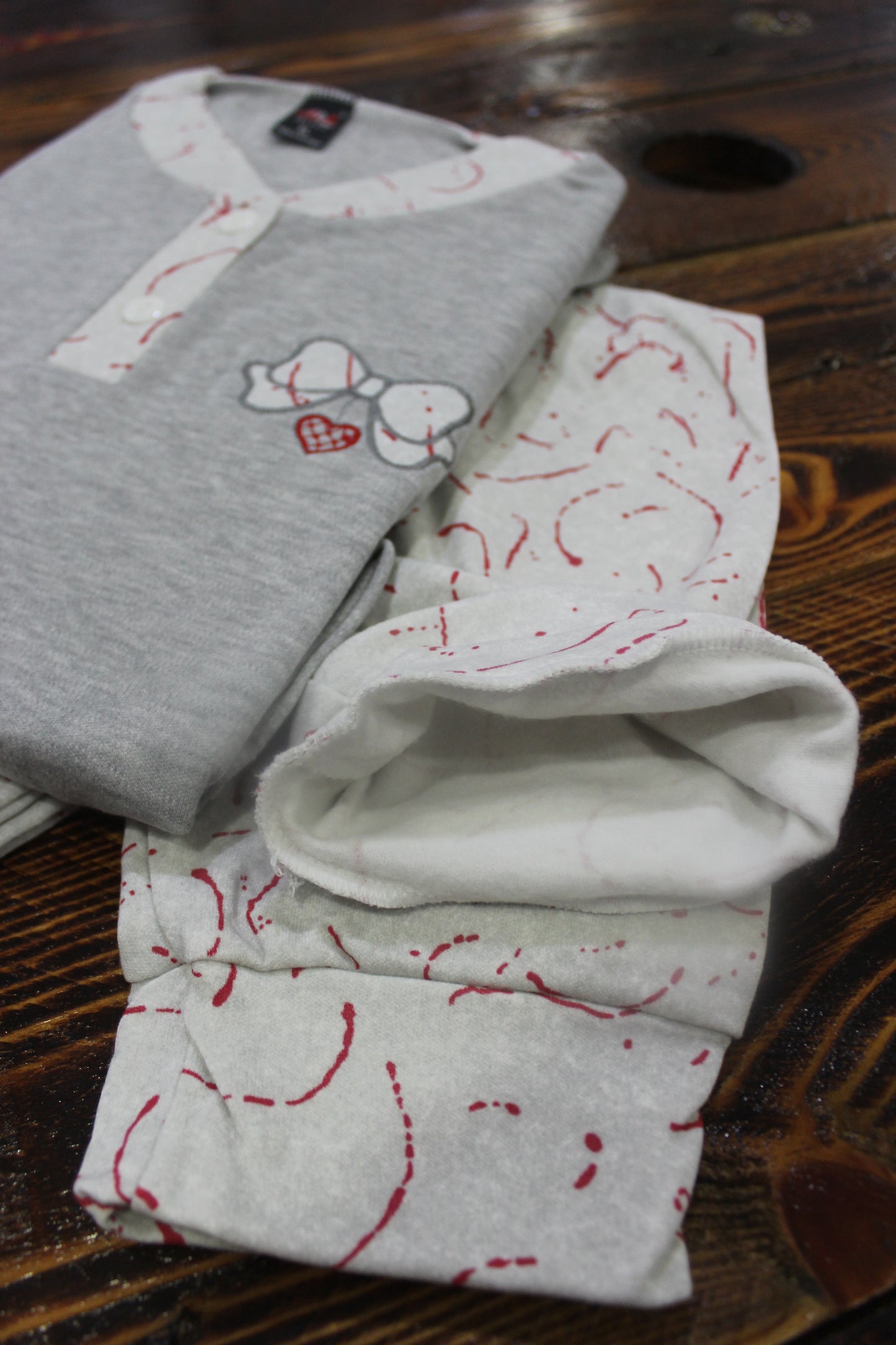 Pijama Senhora Cardado Laços
