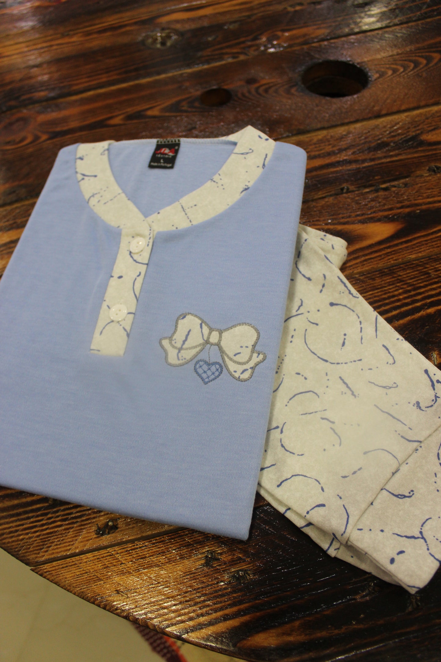 Pijama Senhora Cardado Laços