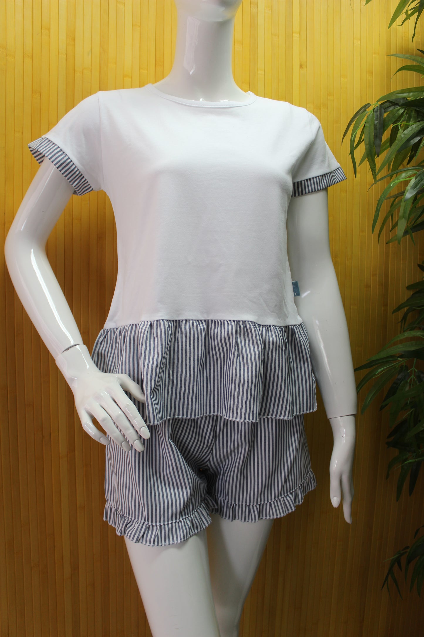 Pijama Senhora Calção 100%Algodão