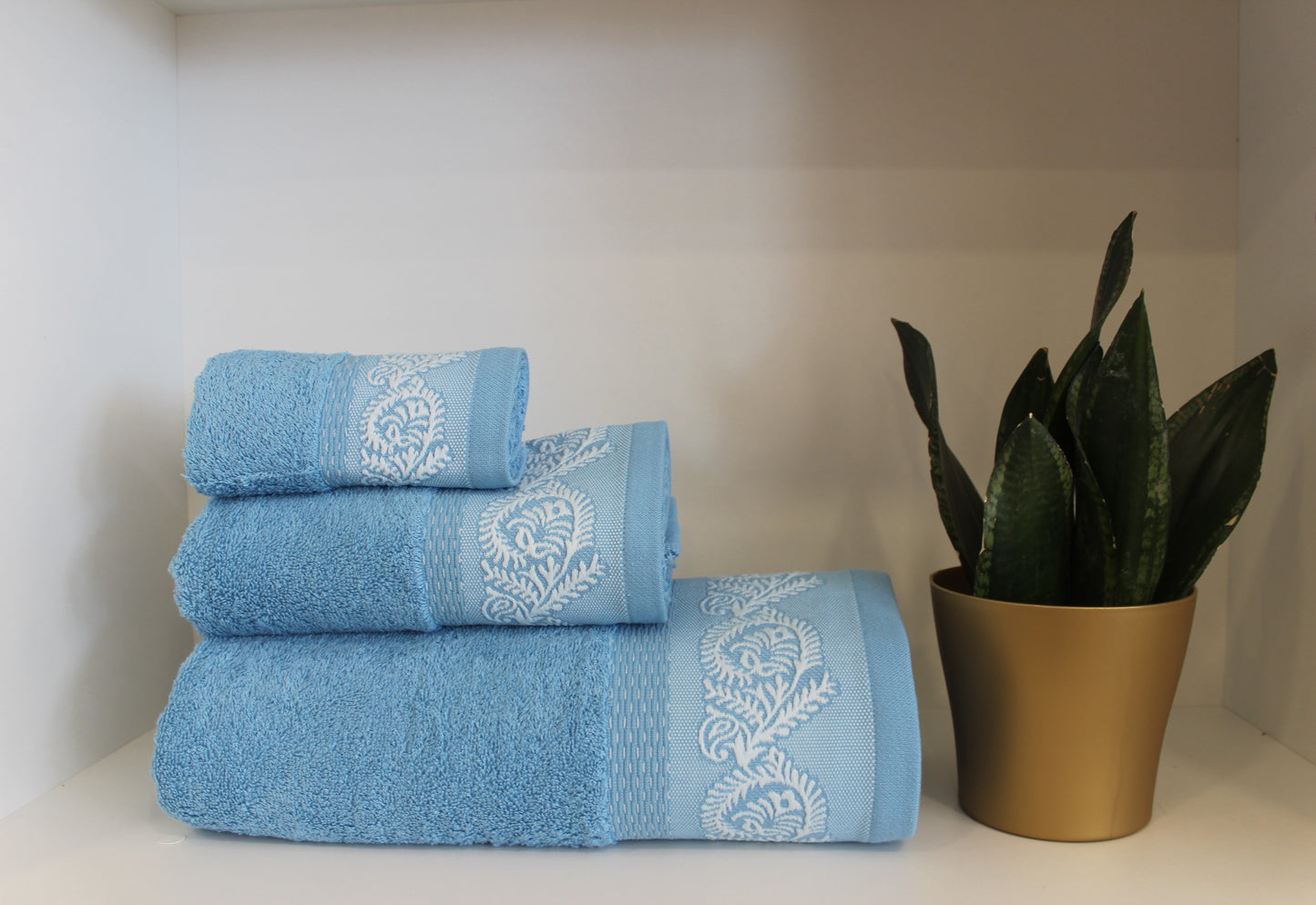 Jogo de Banho 3Pçs 100%Algodão