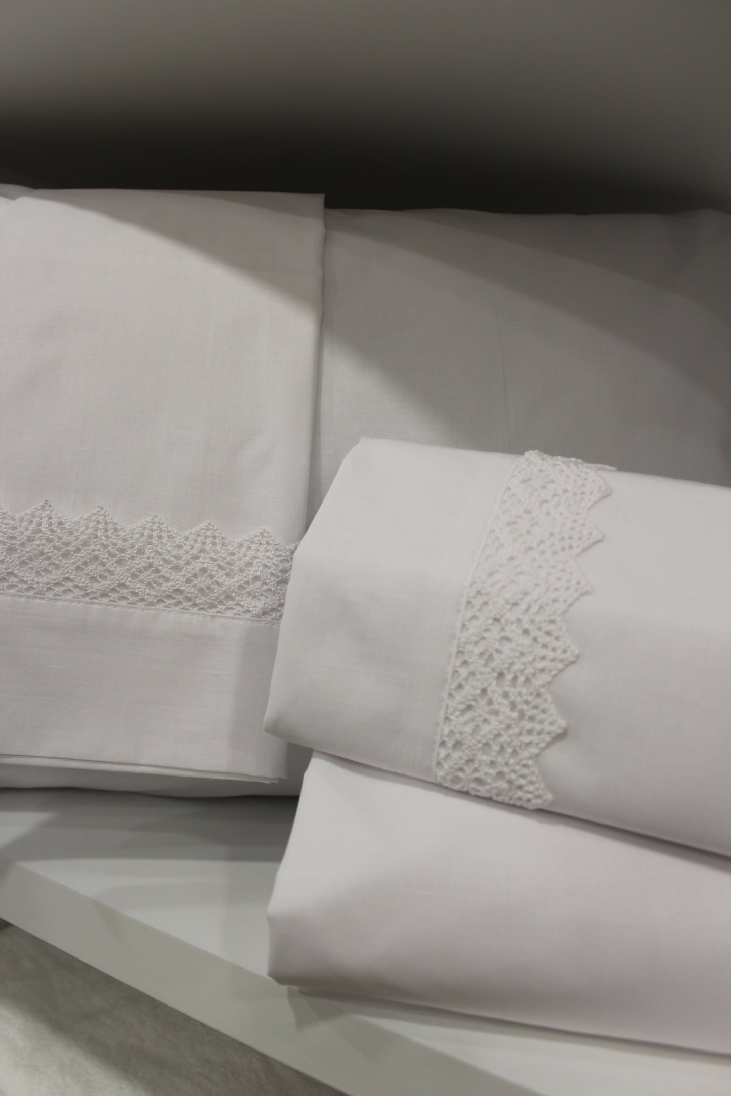 Jogo Cama Casal 100%Algodão Branco