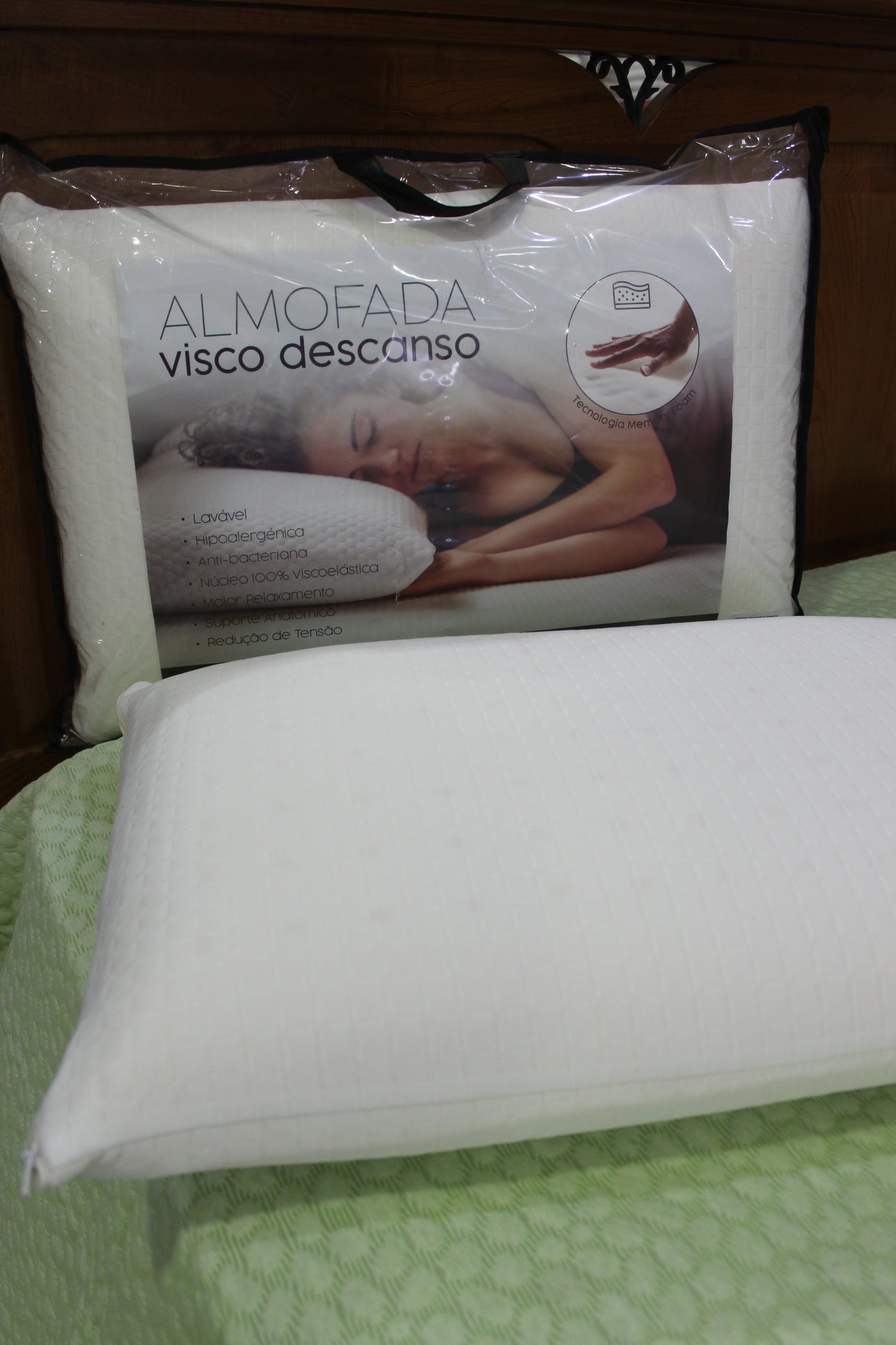 Almofada Cama Viscoelástica Efeito Memória