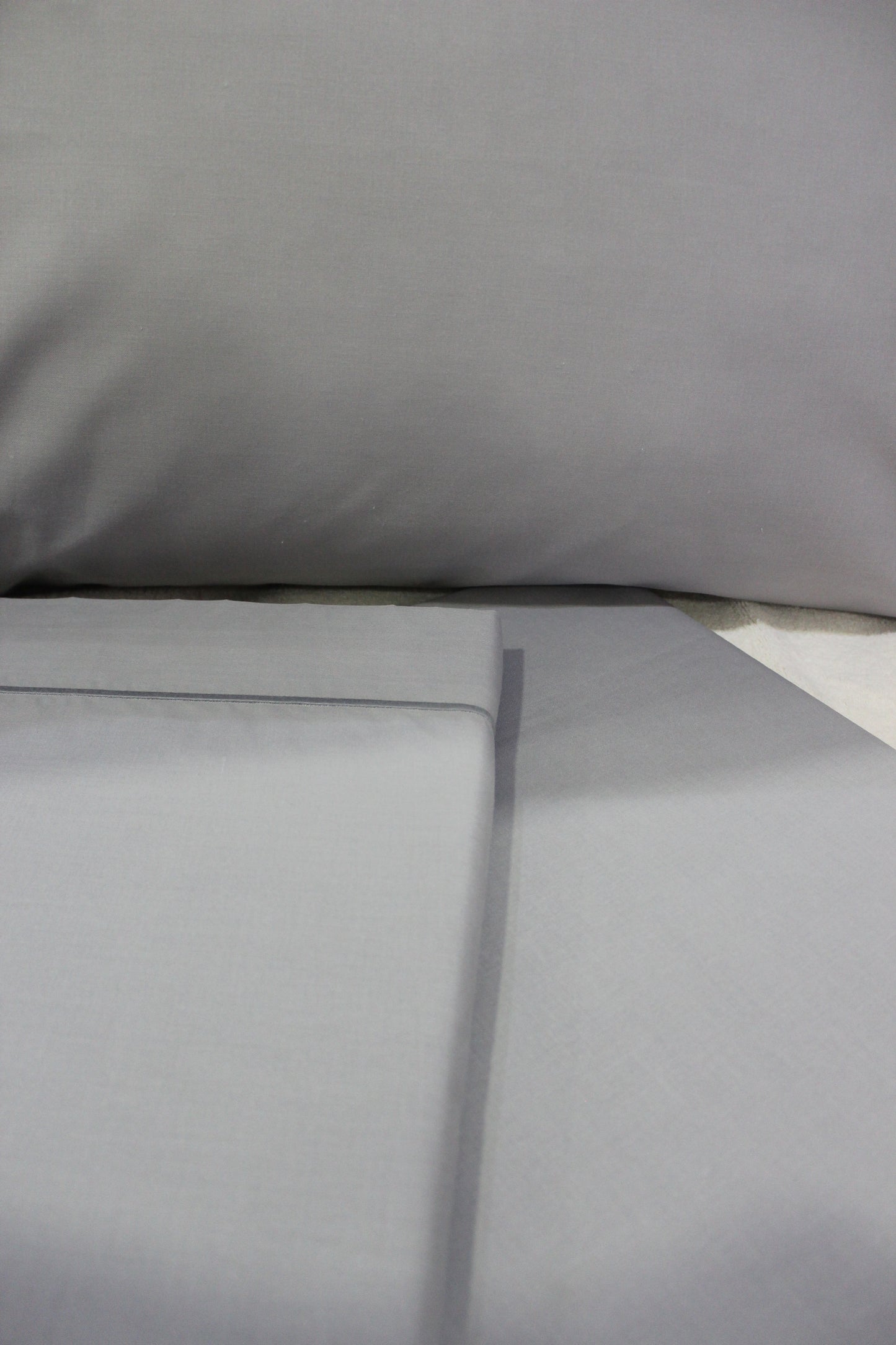 Jogo Cama Liso 100%Algodão Cinza