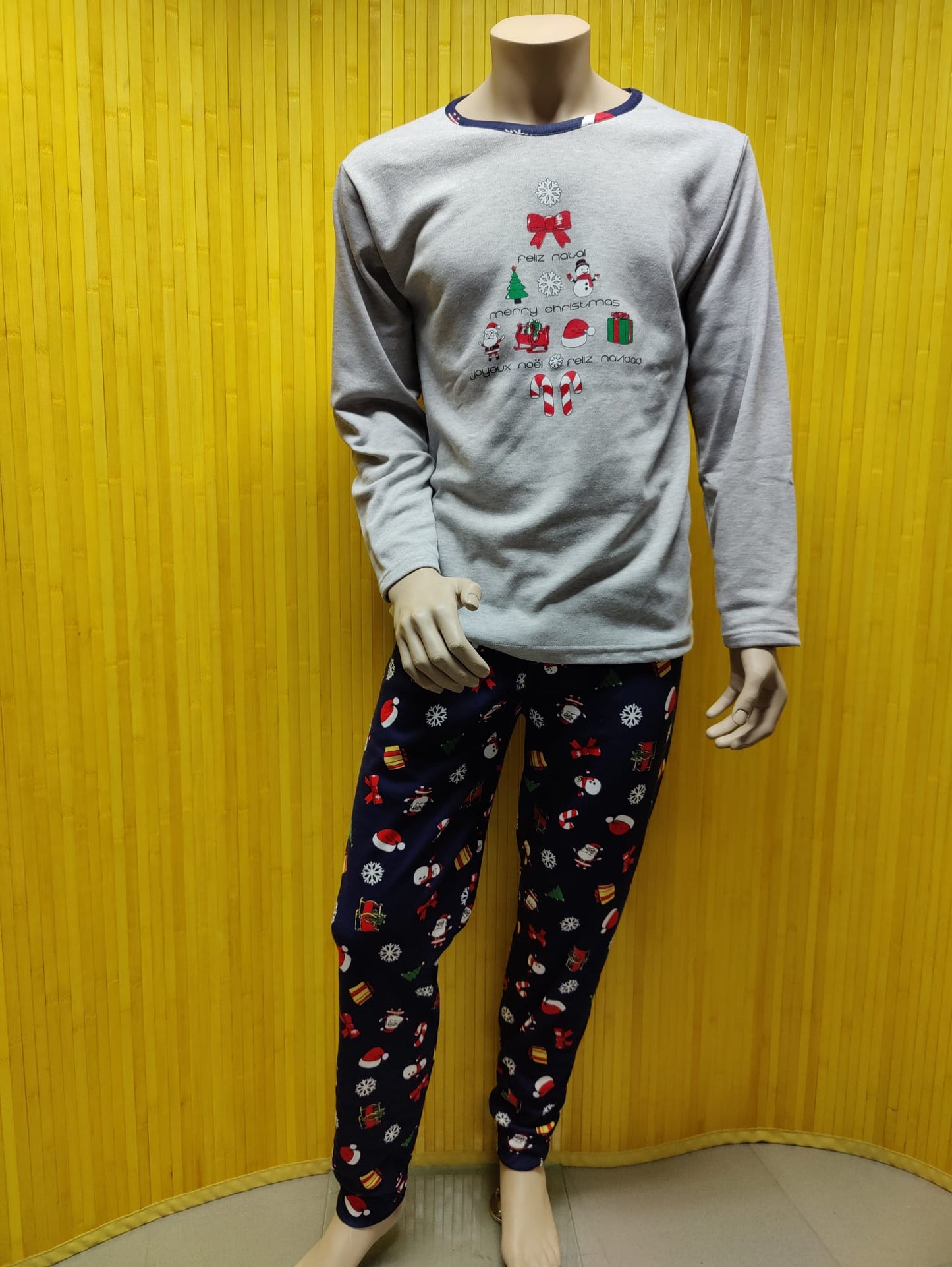 Pijama Homem Natal Padrão 2
