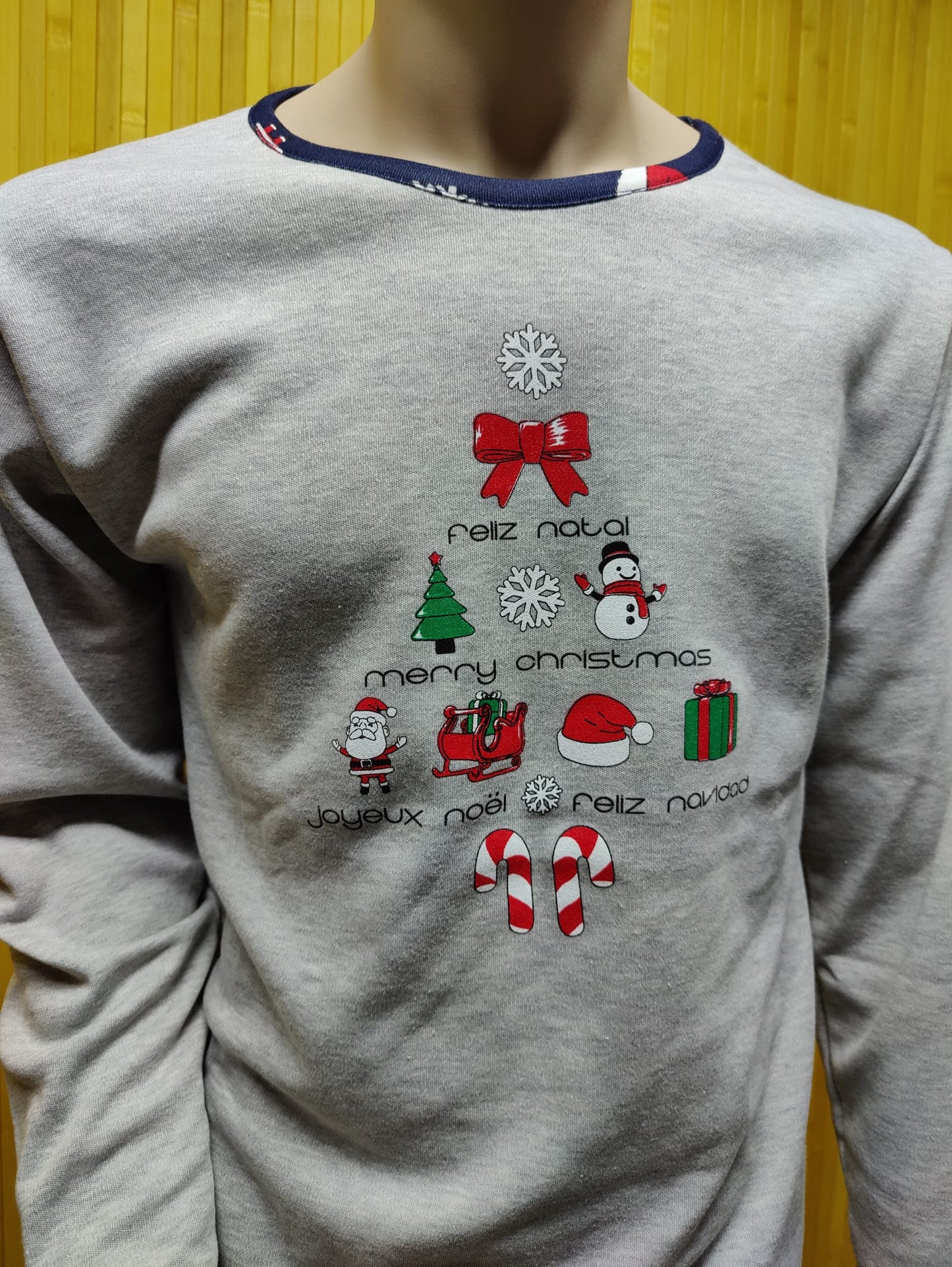 Pijama Homem Natal Padrão 2