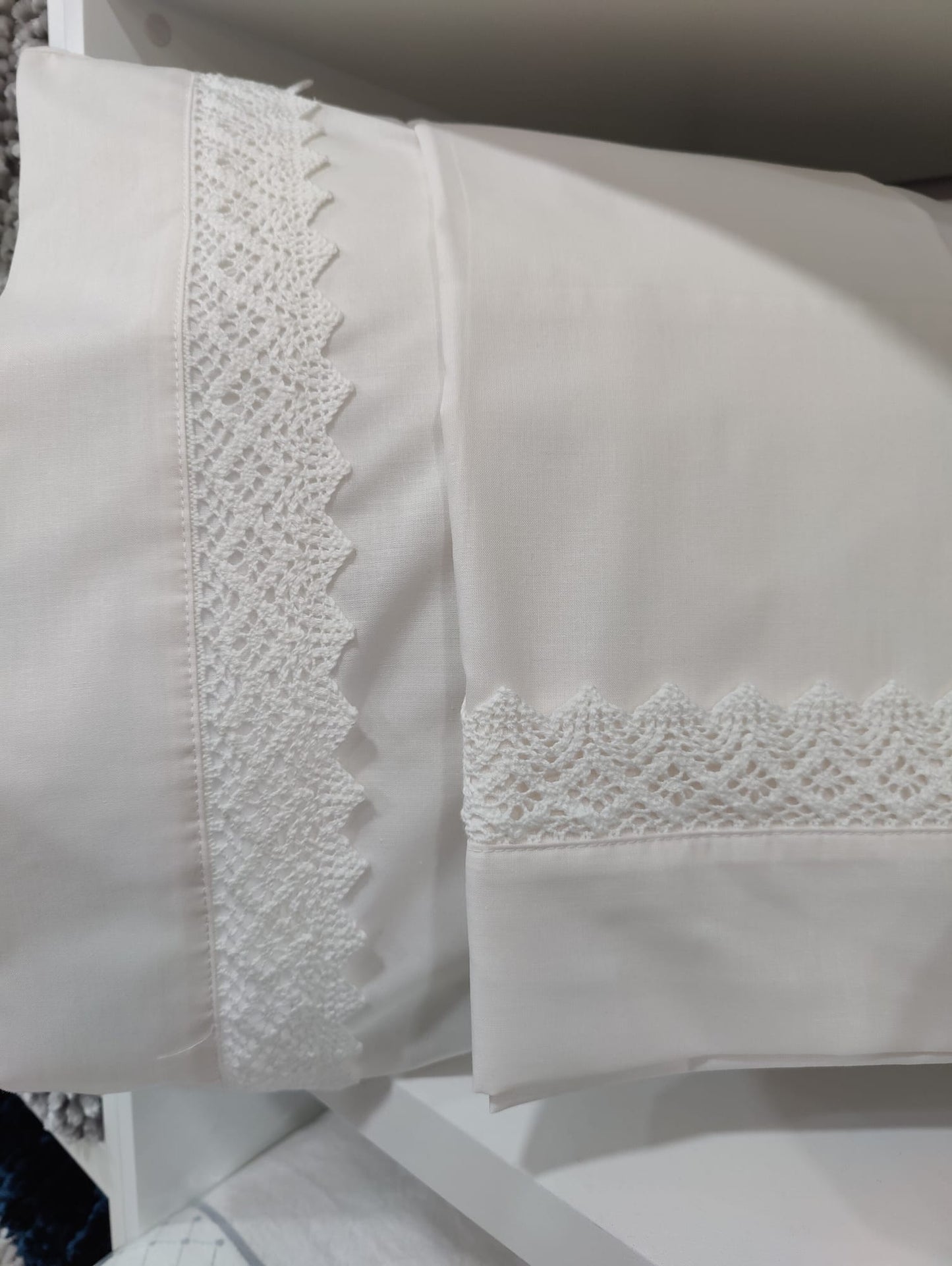 Jogo Cama Casal 100%Algodão Pérola