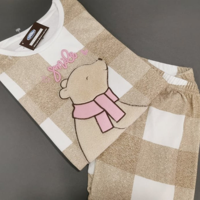Pijama Senhora Cardado 100%Algodão