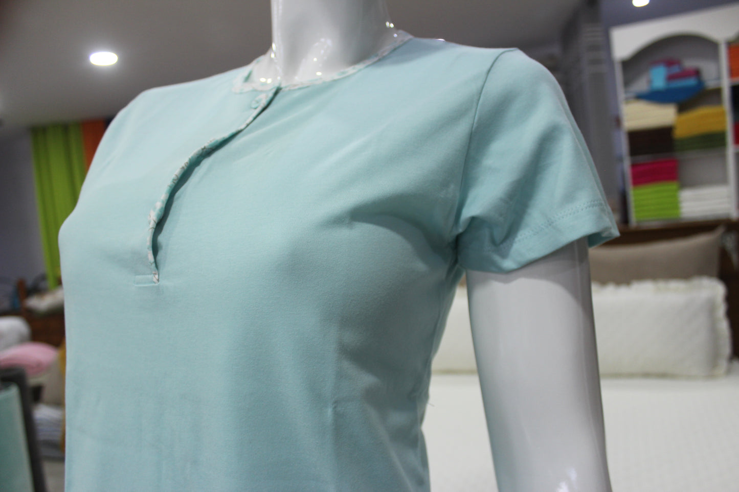 Pijama Senhora 100%Algodão Bermuda