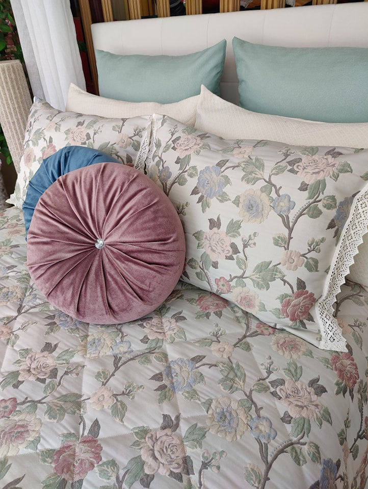 Almofada Redonda Rosa