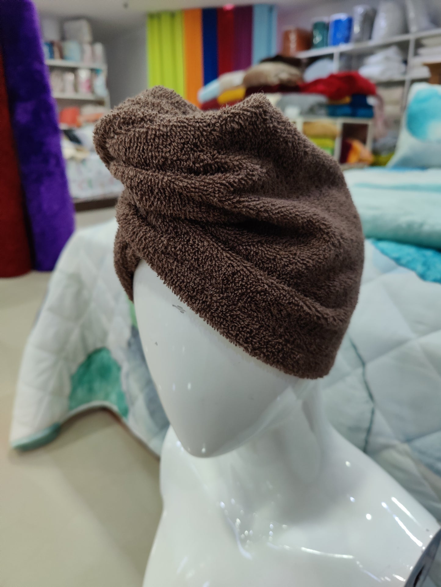 Turbante Castanho 100%Algodão