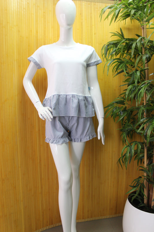 Pijama Senhora Calção 100%Algodão