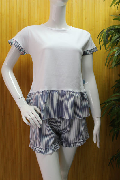 Pijama Senhora Calção 100%Algodão