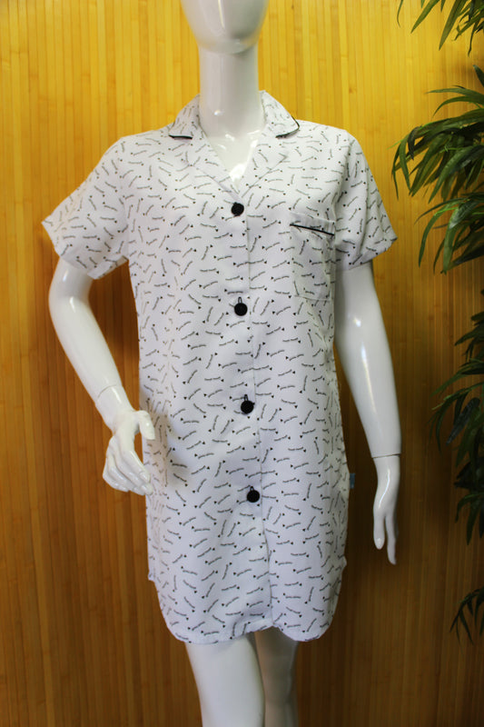 Camisa Noite Senhora 100%Algodão