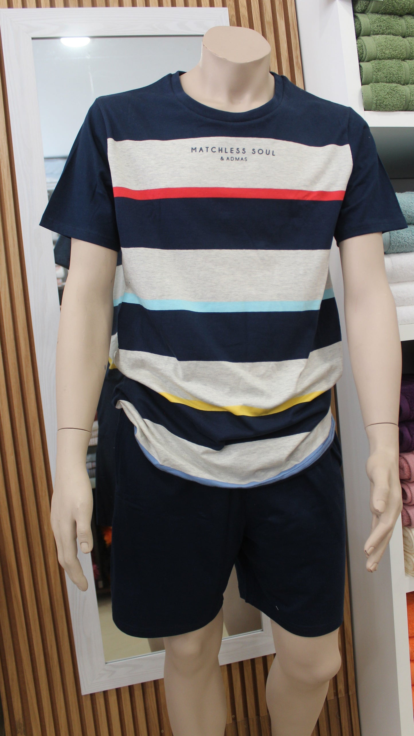 Pijama Homem Calção 100%Algodão