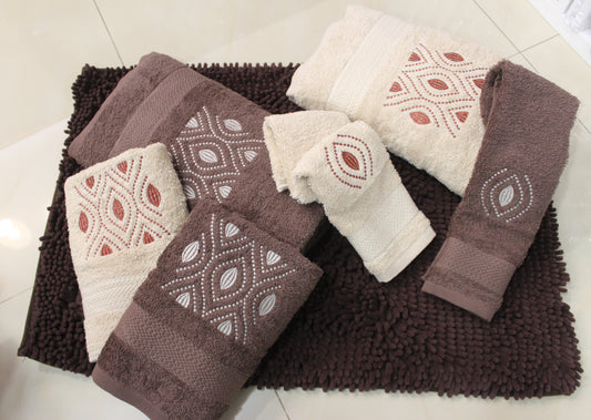 Jogo Banho 6 Peças + Tapete