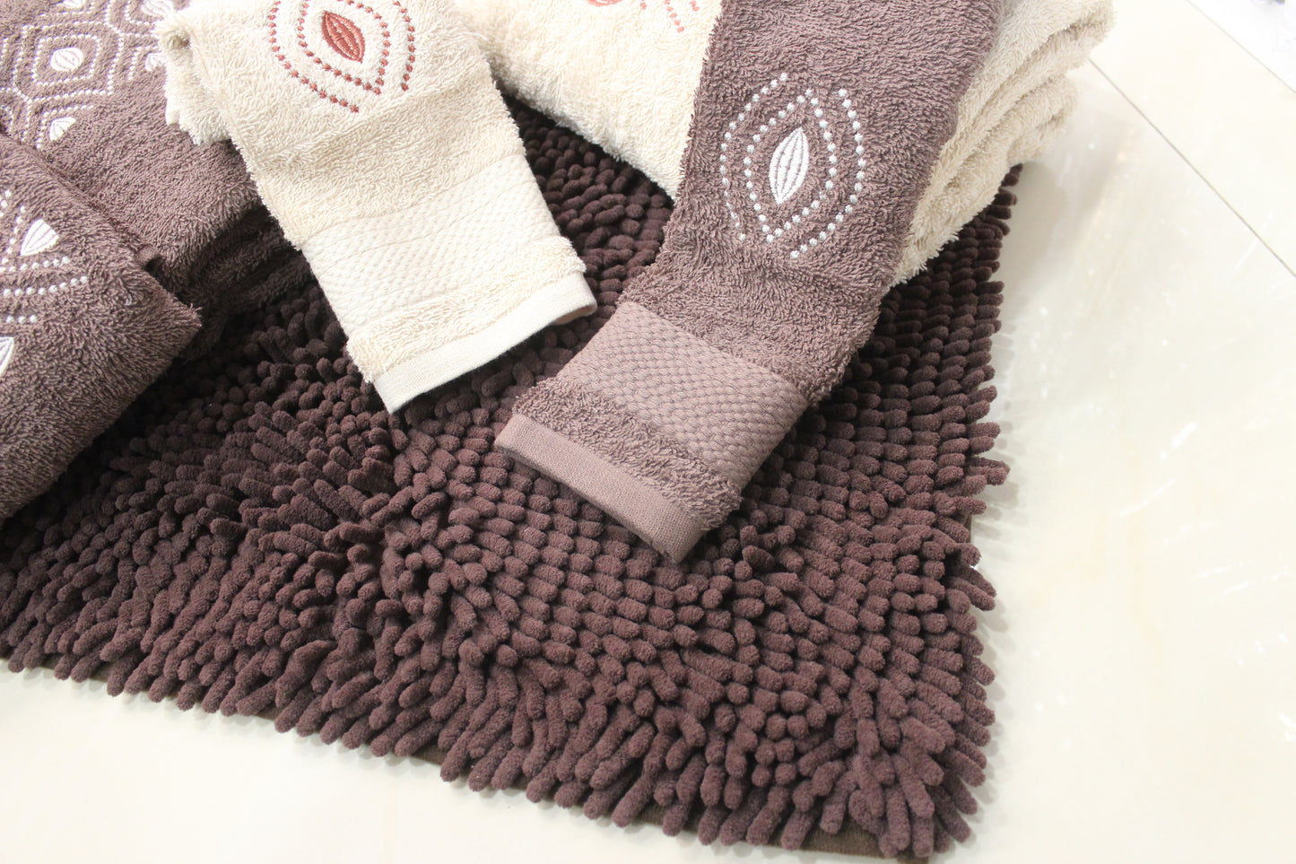 Jogo Banho 6 Peças + Tapete