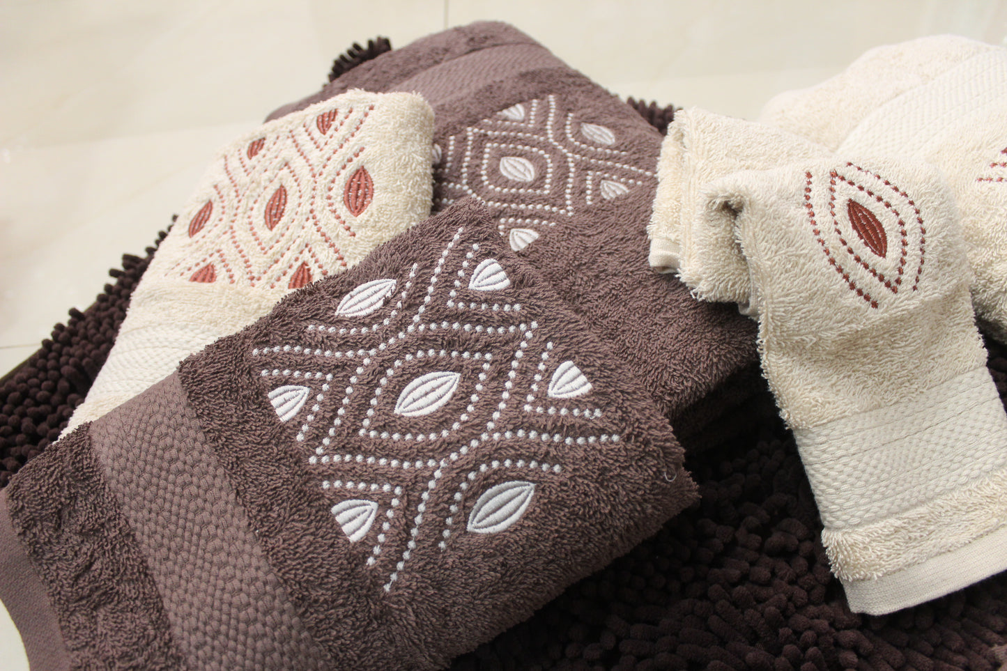 Jogo Banho 6 Peças + Tapete