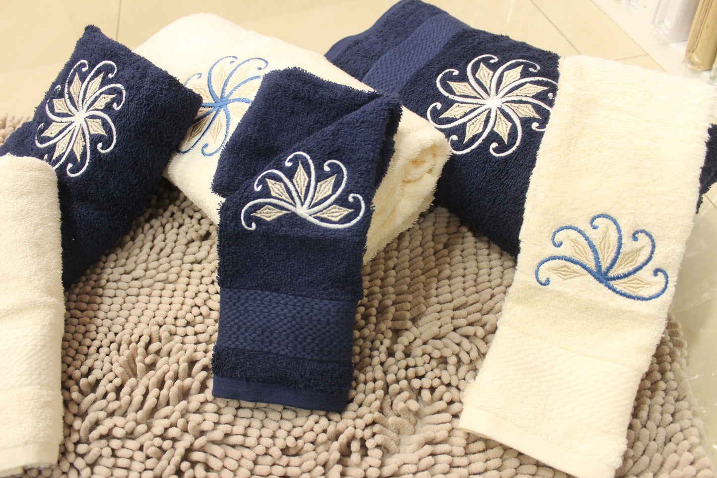 Jogo de Banho 6 Peças + Tapete