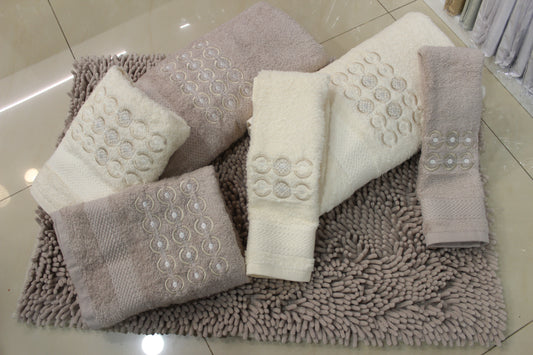 Jogo de Banho 6 Peças + Tapete