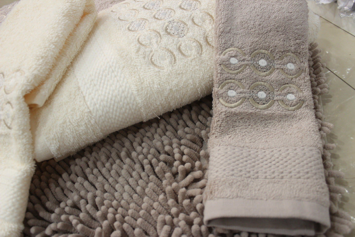 Jogo de Banho 6 Peças + Tapete