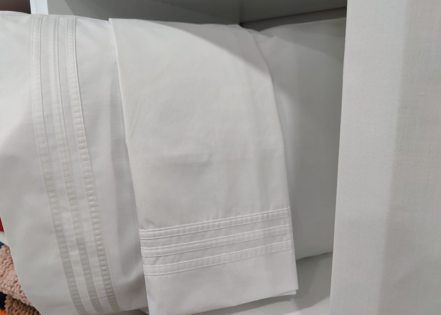 Jogo Cama Casal Percal 200Fios 100%Algodao Branco