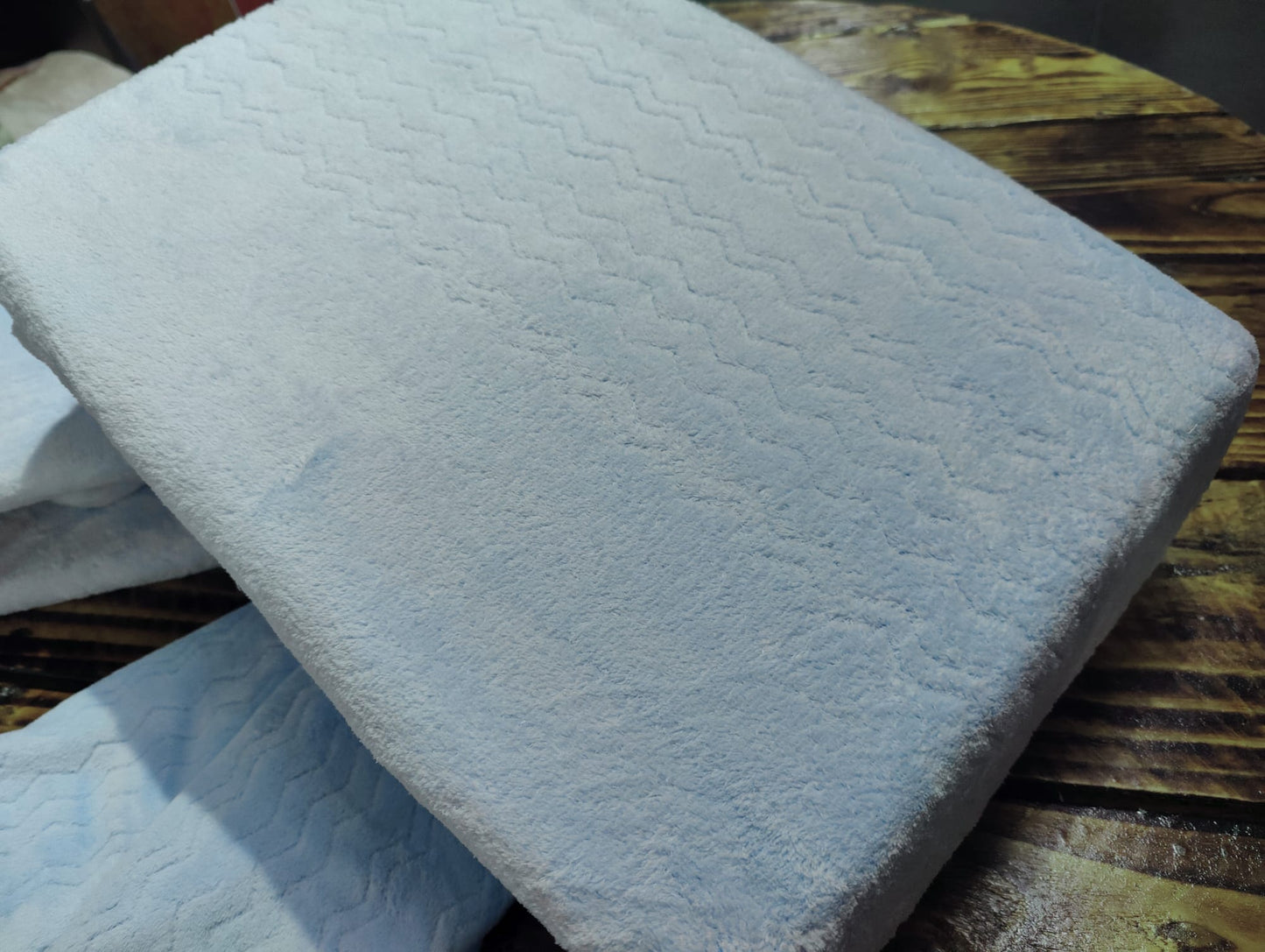 Jogo Cama Coralina Liso Soft Azul