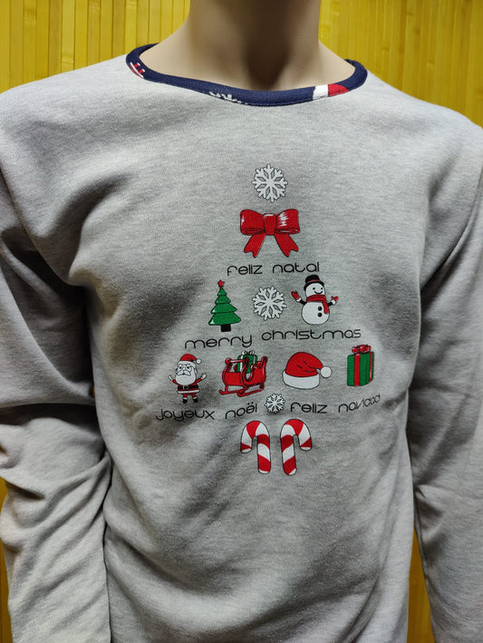 Pijama Homem Natal Padrão 2