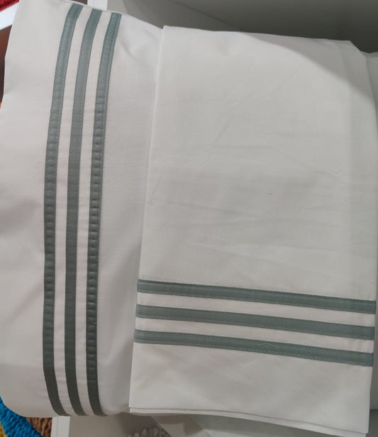 Jogo Cama Casal Percal 200fios 100%algodão Verde