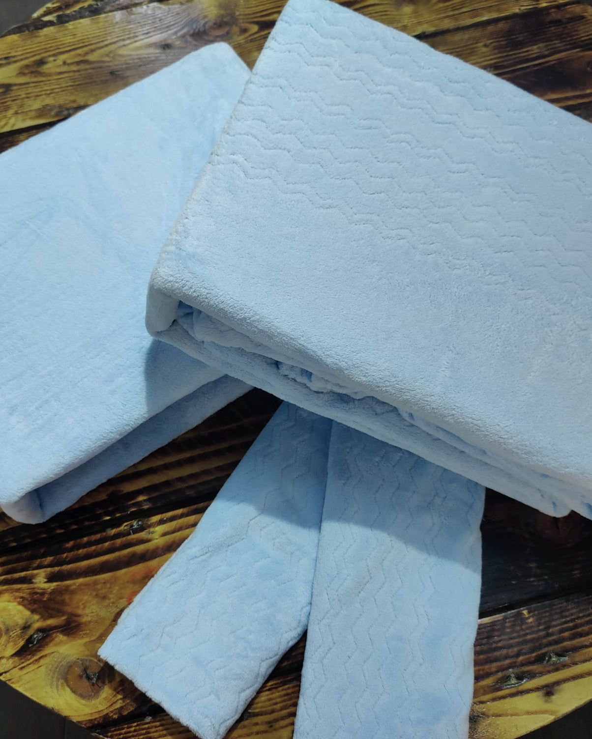 Jogo Cama Coralina Liso Soft Azul