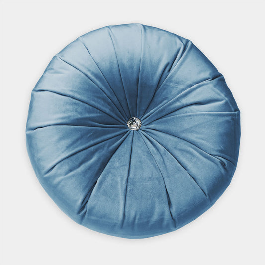 Almofada Redonda Azul