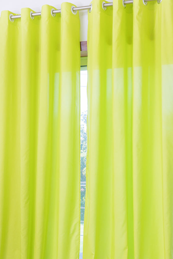Par Cortinas Opacas Verde