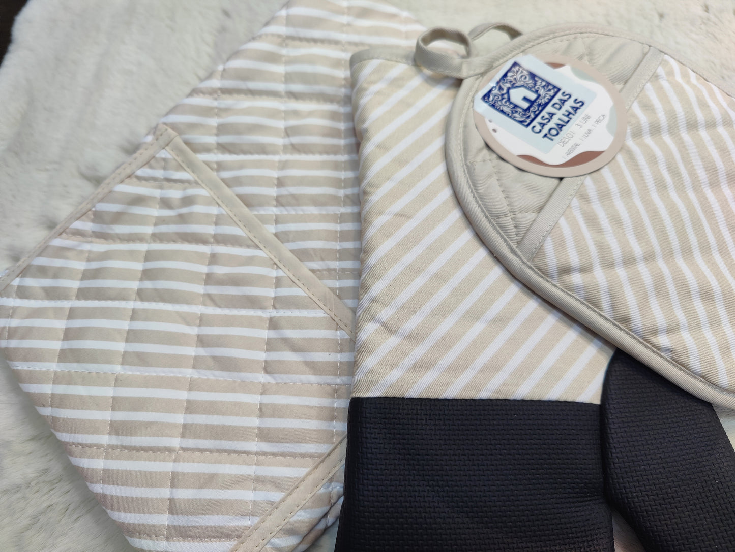 Conjunto Luva,pega e avental