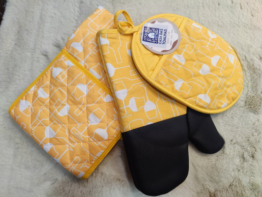 Conjunto Luva, pega e avental